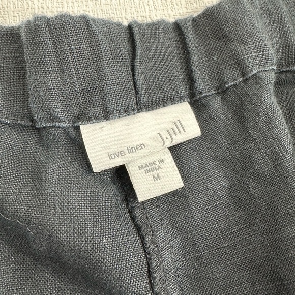 J jill linen pull on black pants size M - Picture 8 of 10